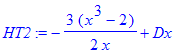 HT2 := -3/2*(x^3-2)/x+Dx